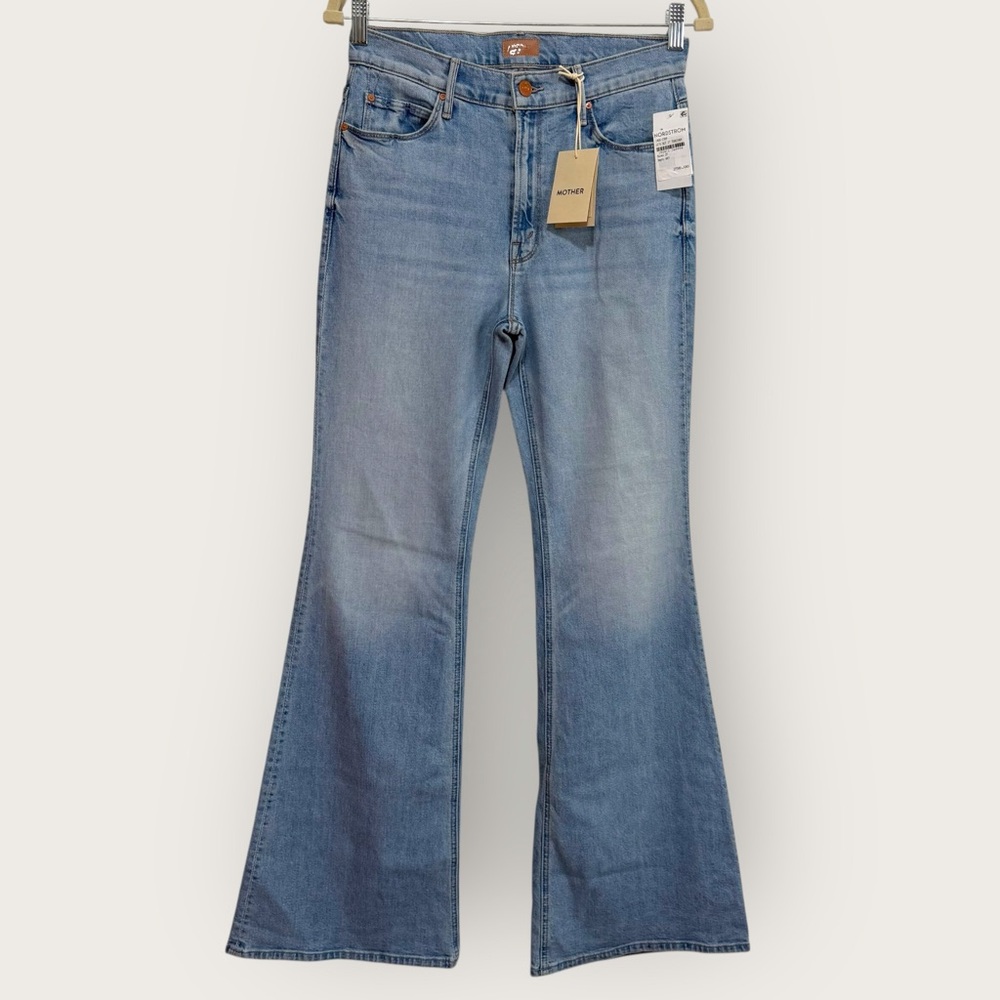 NWT MOTHER The Doozy High-Rise Flare Jeans Women's 29 Blue Let's Get It Together - Picture 3 of 16